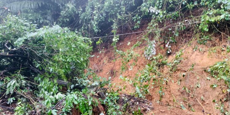 പേര്യ ചുരം വഴിയുള്ള ഗതാഗതം നിരോധിച്ചിരിക്കുന്നു