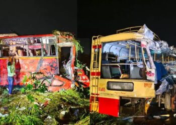 വടക്കഞ്ചേരി ബസ് അപകടം: കെ.എസ്.ആർ.ടി.സി ഡ്രൈവർക്കും ഗുരുതര വീഴ്ചയെന്ന് നാറ്റ്പാക് റിപ്പോർട്ട്