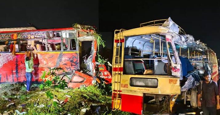 വടക്കഞ്ചേരി ബസ് അപകടം: കെ.എസ്.ആർ.ടി.സി ഡ്രൈവർക്കും ഗുരുതര വീഴ്ചയെന്ന് നാറ്റ്പാക് റിപ്പോർട്ട്