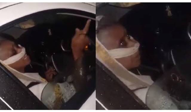 പ്രേതരൂപത്തിൽ കാറോടിച്ചെത്തി ആളുകളെ ഭീതിയിലാക്കുന്ന സ്ത്രീ പിടിയിൽ