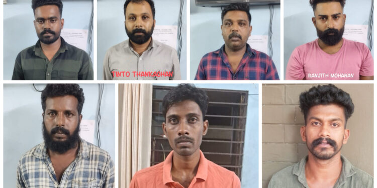 കൊടും കുറ്റവാളി ലെനിനെ രക്ഷപ്പെടാന്‍ സഹായിച്ച കോയമ്പത്തൂരിലെ പൊലീസ് ഉദ്യോഗസ്ഥനെയടക്കം ഏഴ് പേരെ മേപ്പാടി പോലീസ് അറസ്റ്റ് ചെയ്തു