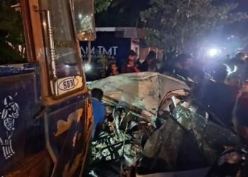 കണ്ണൂരിൽ കാറും ലോറിയും കൂട്ടിയിടിച്ച് അഞ്ച് മരണം